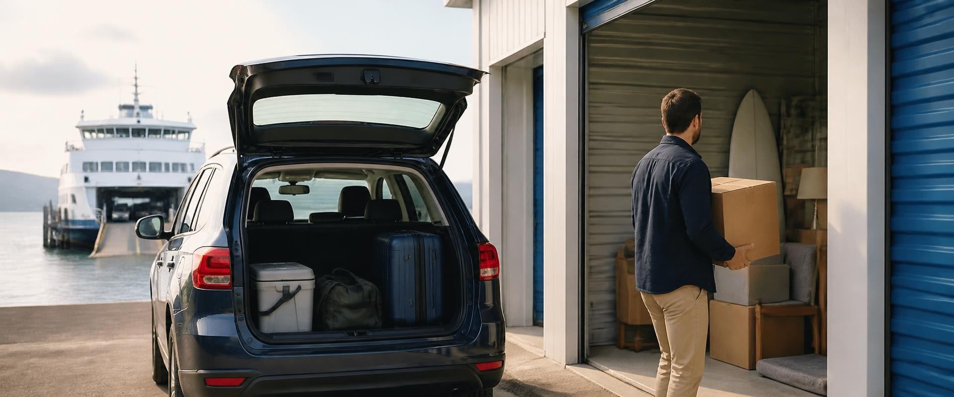 Why Self Storage Can Be Helpful Before a Long Ferry Trip